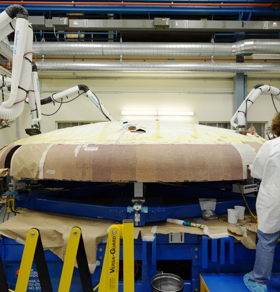 Orion Heat Shield being manufactured