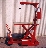 Battery powered lift arm for scissor lift