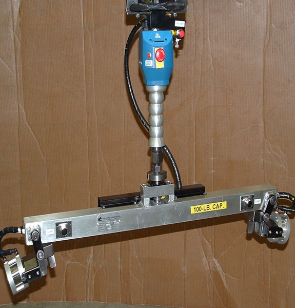 Air powered tray lifter