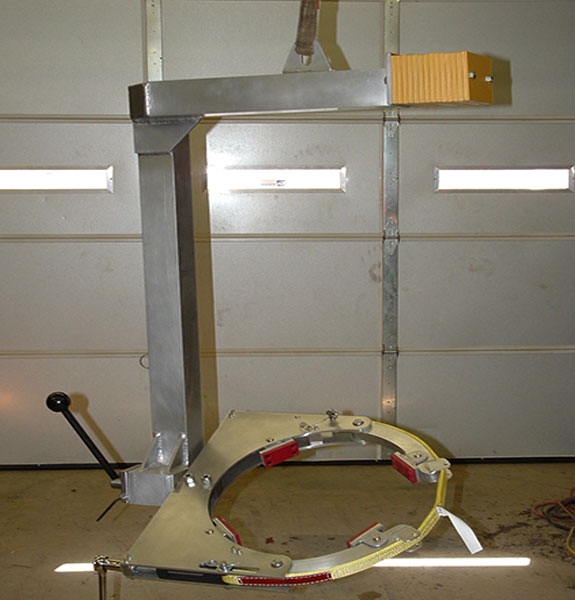 C Bale OD clamp with manual rotation