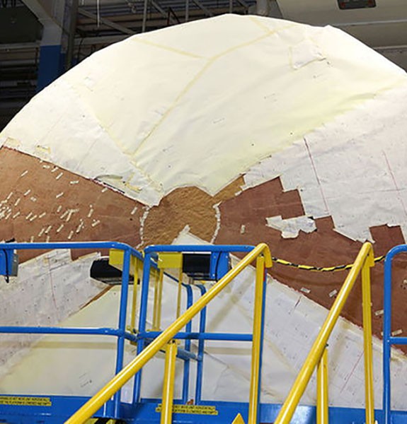 Orion heat shield display